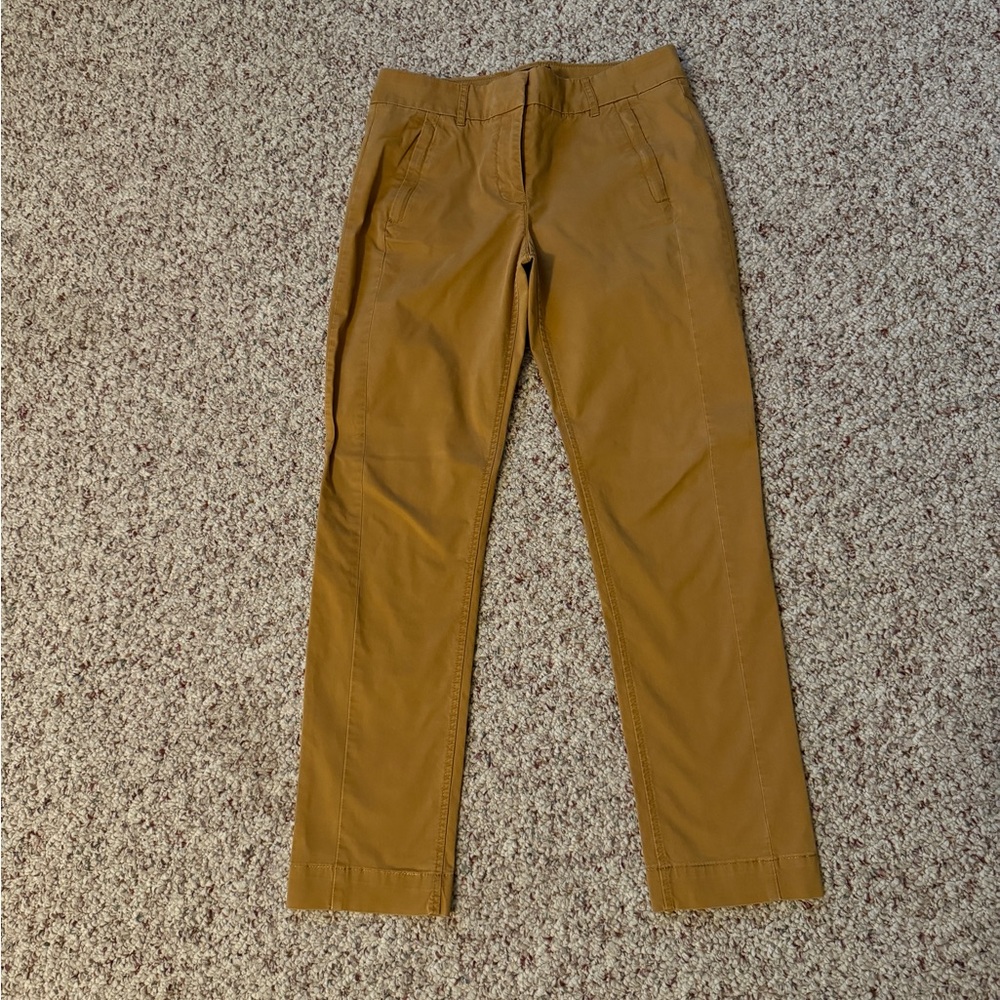 J.CREW PETITE MADDIE PANT IN CHINO (Golden Brandy color)